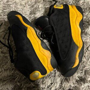 Jordan 13 yellow and black toddler size 10c